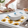 thumbnail image 3 of Microfibre Drying Mat for Kitchen Sunflower Colorful Floral Dish Drying Drainer Mat Absorbent Drying Mat Washing Up for Glass, Plate & Cup 16inch X 18inch, 3 of 7