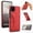 Red, variant on TOP SHE Case for Samsung Galaxy A42 5G (A426), Galaxy A42 5G Phone Case (6.6 Inch) - Synthetic Leather Protective Case with Card Slot / Kickstand, Slim Fit Lightweight Simple Fashion Cover (Blue)