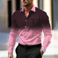 thumbnail image 1 of Camisa de moda 2024 con cuello de rayas y cuadrícula, cambio de color claro, camisas múltiples, patrón de alta definición, camisa de fiesta al aire libre de moda 3D, 1 of 6
