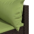 thumbnail image 5 of vidaXL Garden Corner Sofas with Cushions 2 pcs Brown Poly Rattan, 5 of 5
