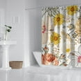 thumbnail image 2 of Waterproof Beautiful Colorful Floral Shower Curtain 72x72 Inch Boho Style Polyester Unique Shower Curtain for Bathroom Hotel Home Decor with 12 Plastic Hooks, 2 of 5