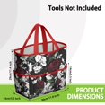 thumbnail image 3 of Garden Tool Bag,Pioneer Flower Floral Print Pattern Garden Tool Organizer,Garden Gifts,Waterproof Multi-Pocket Garden Tool Storage 11.8x5.5x11.4 Inch(Tools NOT Included), 3 of 6