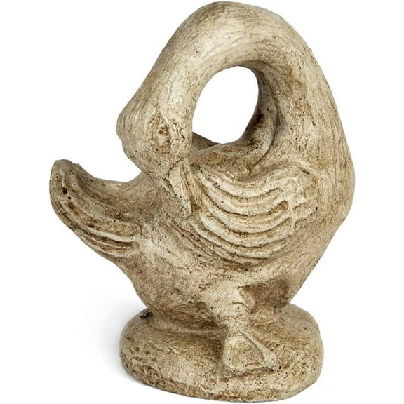 Solid Rock Stoneworks Baby Geese Sculpture (Scratch), 7" Tall, Buff Color