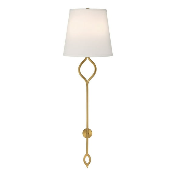 Roxbury 2-Light Wall Sconce in Warm Brass