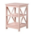 thumbnail image 4 of Convenience Concepts Oxford End Table with Shelves, Blush Pink, 4 of 8