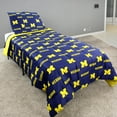 thumbnail image 2 of Michigan Wolverines 3 Pc Reversible Cotton Comforter Set, 1 Comforter, 2 Shams, Full, 2 of 8