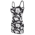 thumbnail image 5 of Ladies Elegant Sling Sleeveless Sexy Dress flowers, 5 of 6