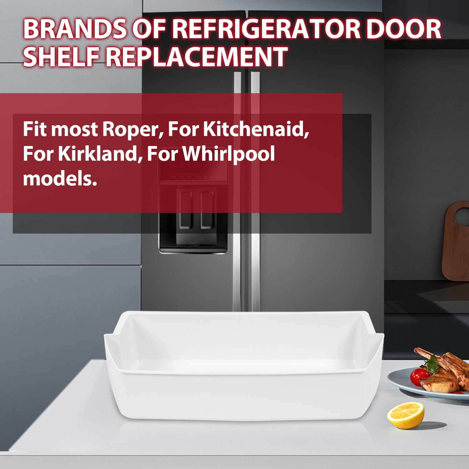 Kojem 3 Packs 2187172 Refrigerator Door Bin Shelf