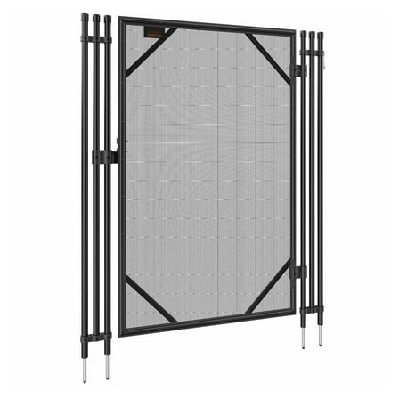 Pool Gate 4x2.5 FT - Removable Inground Pool Fence Gate for Kids Safety - Aluminum Alloy Frame, Stainless Steel Latch - Secure Swimming Pool Access