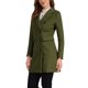 thumbnail image 4 of Abrigo de invierno para mujer INSPIRE CHIC con solapa muesca, abrigo trench de doble botonadura, talla XL, verde ejército, 4 of 6