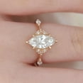 thumbnail image 4 of solitaire jewels 2CT Art Deco Marquise Moissanite Solitaire Engagement Ring For Women, 10K Rose Gold, 4 of 6