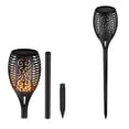 thumbnail image 1 of Antorcha solar Flame, grande, 78 cm de altura, de plástico negro, 1 of 1