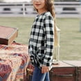 thumbnail image 6 of SYNPOS 4-13Y Child Girls Long Sleeve Scoop Neck Front Twist Leopard Tunic Tops, 6 of 6