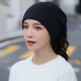 thumbnail image 2 of Elastic Hat Letter Pattern Hat Unisex Fall Winter Hat Colorful Letter Print Elastic Adjustable Head Circumference Hop Style, 2 of 5