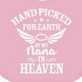 thumbnail image 4 of Inktastic Handpicked for Earth by My Nana in Heaven with Angel Wings Boys or Girls Baby Bib, 4 of 4