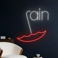 thumbnail image 2 of Handmadetneonsign Rain Umbrella Neon Sign, Umbrella Rain LED Sign, Personalized Rain Neon Light, 2 of 5
