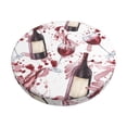 thumbnail image 1 of Disketp Watercolor Wine Funda Redonda para Taburete, Funda de Cojín para Silla de Bar Suave y Elástica-14 inch, 1 of 7