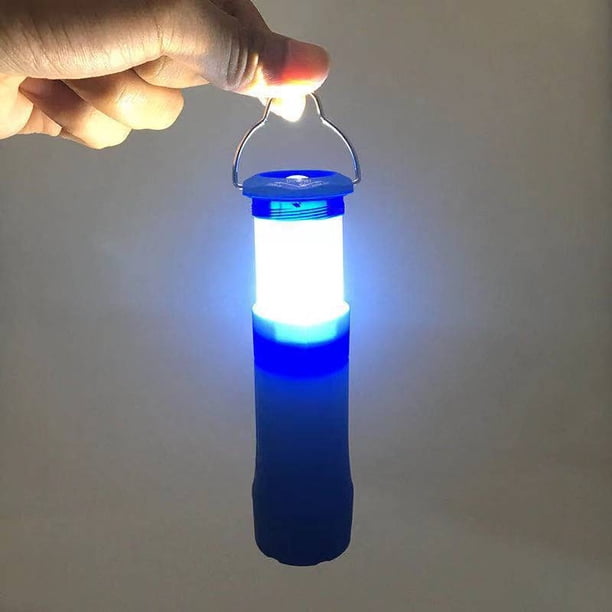 Mini linternas y linternas 2 en 1 con 3 modos, paquete de 2 linternas LED portátiles con zoom para exteriores, para suministros de huracanes, camping, senderismo, caminatas nocturnas, emerge
