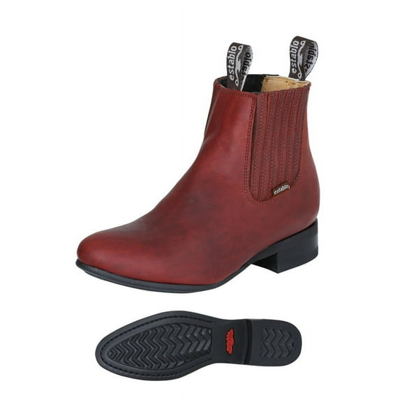 Men's Boots Ankle Establo genuine Leather. Botin de Trabajo Establo