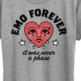 thumbnail image 3 of Instant Message - Emo Forever  - Women's Short Sleeve Graphic T-Shirt, 3 of 6