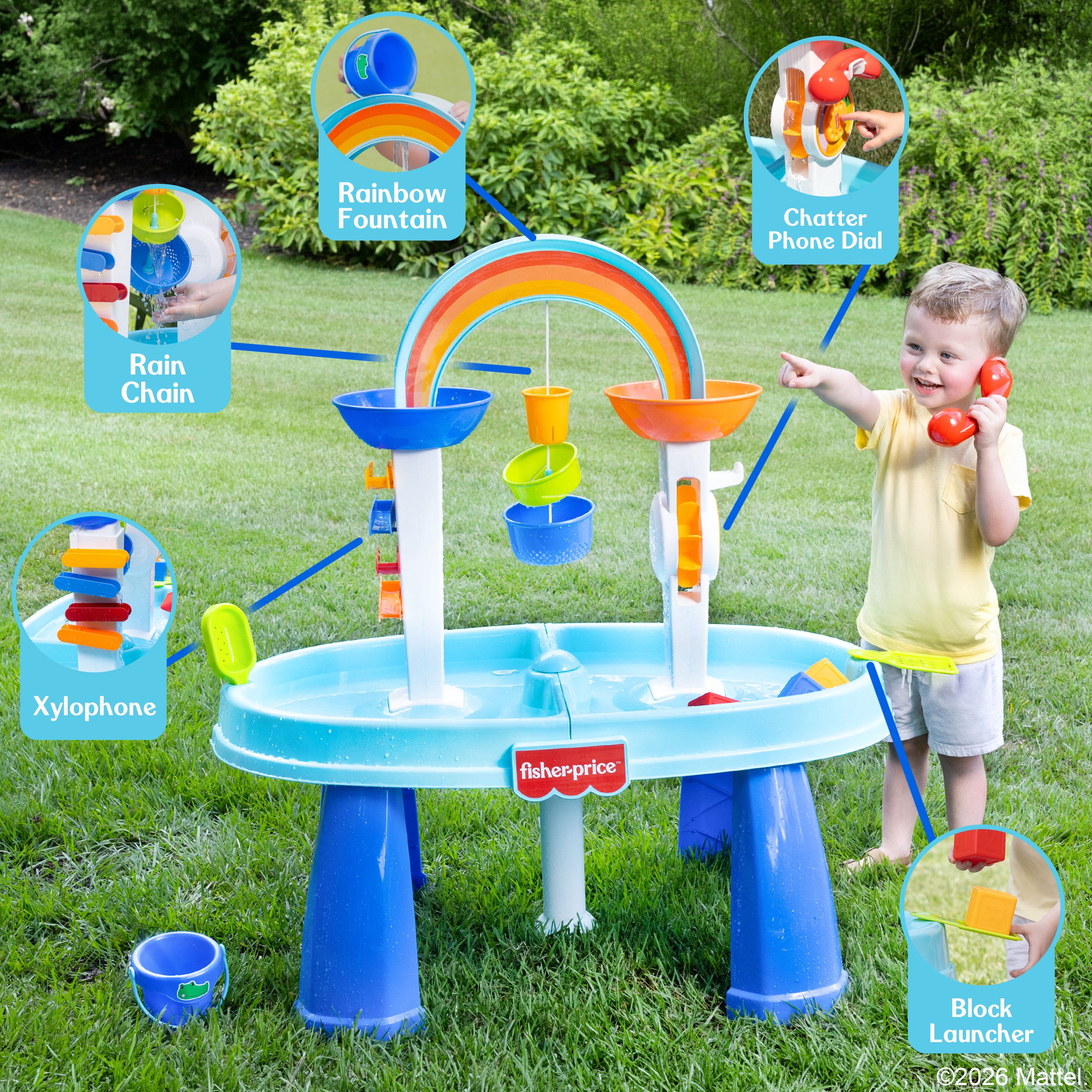 Fisher-Price Pour & Play Interactive Sand & Water Tables with Toy