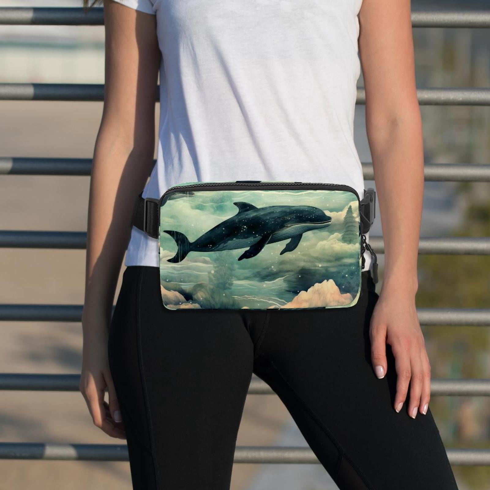 Whales Lightweight and Adjustable Running Belt Waist Pack Waist Bags for Unisex with Extension Strap