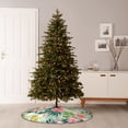 thumbnail image 6 of Defioc Tropical Flowers for Christmas Tree Skirt Snowman Xmas Tree Skirt Farmhouse Christmas Decorations Tree Mat for Holiday Party Decor-30", 6 of 6