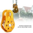 thumbnail image 1 of Tebru Pulley,Aluminium Alloy Heavy Duty Single Rope Pulley Block Climbing Safety Equipment, Climbing Pulley, 1 of 8