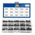 thumbnail image 1 of 1 Box 450pcs PA Cross Round Head Screws Set Boxed Self Tapping Screw Set (Black), 1 of 4