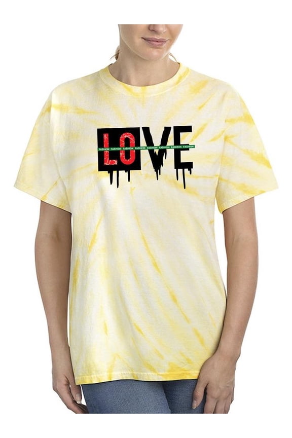 Fashion Love Banner Tie Dye Cyclone Women -Image by Shutterstock, Female Medium