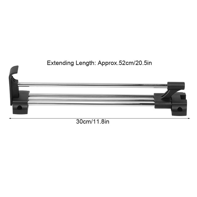 Adjustable Closet Hanging Rod Sliding Extendable Pull Out Closet Rod For Wardrobe Houseware Clothing Organizer Holder