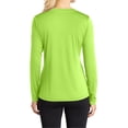 thumbnail image 2 of Mafoose Women's Long Sleeve Competitor V-Neck Tee Lime Shock Small, 2 of 5