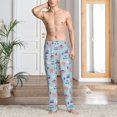 thumbnail image 3 of Cauagu Brain Training Mens Pajama Pants Sleep & Lounge Pants,PJ Bottoms with Pockets-Small, 3 of 7