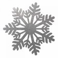 thumbnail image 3 of Hogan, Melody 12x12 Black Modern Framed Museum Art Print Titled - Silver Snowflakes 1, 3 of 5