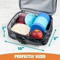 thumbnail image 2 of Bentology Lunch Box for Boys - Kids Insulated, Durable Lunch Box Tote Bag Fits Bento Boxes, Nesting Containers w/ Lids & Bottles, Lunch Sleeve Keeps Food Hotter or Colder Longer, Fish, 2 of 5