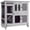 Gray (44"L x 20"W x 41.5"H), variant on Aivituvin Rabbit Hutch Indoor and Outdoor, Wooden Rabbit Cage with Wheels, Mobile Bunny House with Leakproof Tray and Removable Wire Floor, Guinea Pig Cage with Run (Brown)