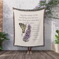 thumbnail image 3 of May The Wings Of The Butterfly Kiss The Sun Irish Blessing, Woven Blanket, 3 of 4