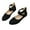 Black, variant on Ladys Single Shoes Suede Surface Elastic Ankle Strap Soft Sole Pointy Toe Flats Bottom Ballet Rear Ankle Zipper Shoes New Large Size Shallow Mouth Elastic Flat Shoes Red