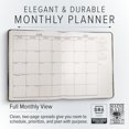 thumbnail image 2 of Planner Gallery Leather Large Monthly 2026 Acadia Black, 2 of 7