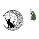 thumbnail image 1 of Elegante escultura de metal negra para pared y estatua de , colección de animales para dormitorio, oficina, sala de estar, estantería, decora, 1 of 8