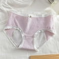 thumbnail image 2 of KHONTS Period Underwear for Women High Waist Seamless Panties Breathable Thin Comfy Soft Leak Proof Pants for Daily Wear Purple XL, 2 of 3