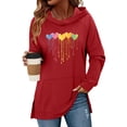 thumbnail image 3 of Craaazy Women's Oversized Hoodies Tie Dye Gradient Casual Sweatshirts Gifts, 3 of 6