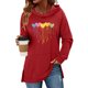 thumbnail image 1 of TaTaai Women's long sleeve hooded top, slim fit lightweight, classic fashion, side slit with pockets, soft fabric, Valentine's Day outfit, daily commute & casual gatherings Gift, 1 of 6