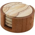 thumbnail image 2 of Thirstystone Circular Wood Coaster Holder 5.13" Diameter, 2 of 2