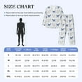 thumbnail image 2 of Mens Pajamas Set, Plaid Cartoon Cute Goat Button Down Long Sleeve Loungewear Sleepwear Pjs sets for Men, 2 of 5