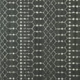thumbnail image 7 of BizChair Geometric Bohemian Low Pile Rug - 5' x 7' - Dark Gray/Ivory Polyester, 7 of 7