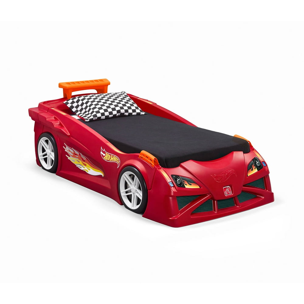 Step2 Hot Wheels Convertible ToddlertoTwin Bed, Red