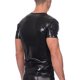 thumbnail image 4 of Camiseta de manga corta y camiseta interior de poliéster para hombre, de verano, brillante, ajustada, a la moda, moldeadora, estilo discoteca., 4 of 5