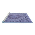 thumbnail image 2 of Ahgly Company Machine Washable Indoor Rectangle Persian Blue Traditional Area Rugs, 7' x 10', 2 of 4