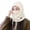 White, variant on Unisex Warm Trapper Hat for Skiing Skateboarding Thick Windproof Ushanka Hat for Cold Weather
